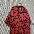 画像2: DOUBLE RAINBOUU - Thorny Aloha Shirt (Red) (2)