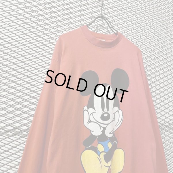 画像2: Used - 90's "AOPAN" Mickey Long Sleeve Tee (2)