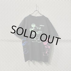 画像: Used - 90s Mickey Mouse Mulch Print Tee