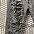 画像5: VINTI ANDREWS - Crash ＆ Repair Denim Pants (Black) (5)
