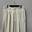 画像4: Y's for men - 80's 2-Tuck Linen Wide Slacks (4)