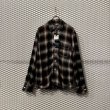 画像1: NUMBER (N)INE - 08A/W Shadow Check Rayon Shirt (1)