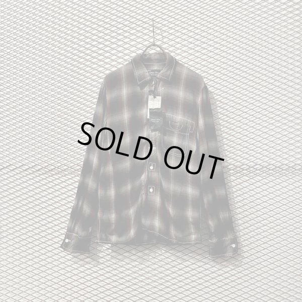 画像1: NUMBER (N)INE - 08A/W Shadow Check Rayon Shirt (1)