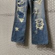 画像3: TORNADO MART - Damage & Repair Flared Denim Pants (3)