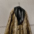 画像2: Used - Leather x Leopard Reversible Coat (2)