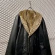 画像7: Used - Leather x Leopard Reversible Coat (7)