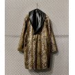 画像1: Used - Leather x Leopard Reversible Coat (1)