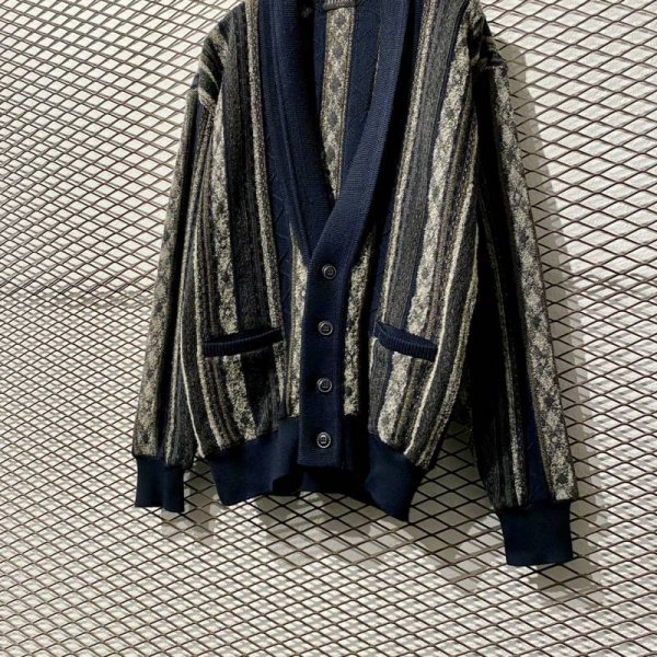 画像3: Used - Shawl Collar 3D Cardigan (3)