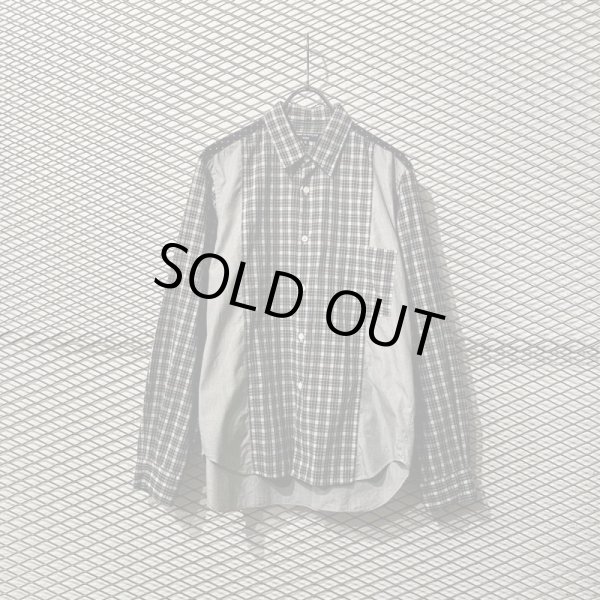 画像1: COMME des GARCONS HOMME - Check x Dot Switching Shirt (1)