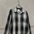 画像2: BLANCK - Shadow Check Open Collar Shirt (2)