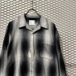 画像4: BLANCK - Shadow Check Open Collar Shirt (4)