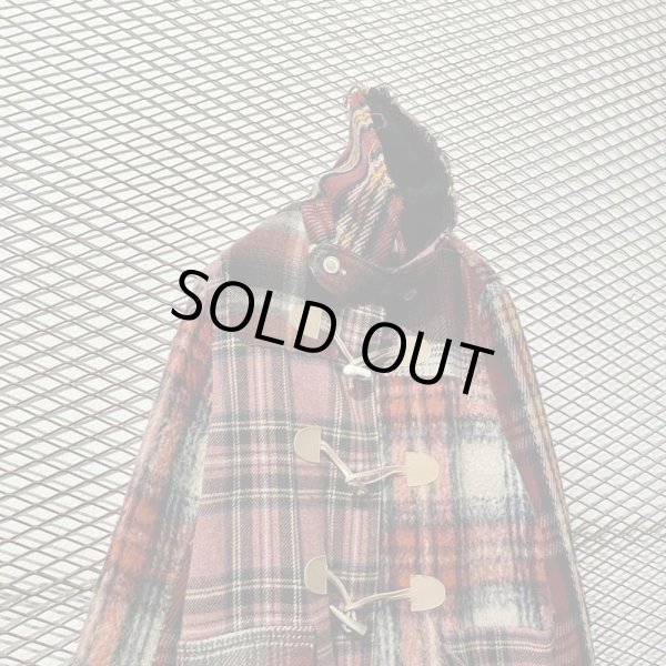 画像2: NOZOMI ISHIGURO - Tartan Check Switching Duffle Coat  (2)