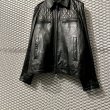 画像3: Used - Quilted Leather Riders Jacket (3)