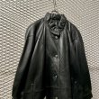 画像2: Used - Art Pattern Leather Coat (2)