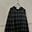 画像2: GENERAL RESEARCH - Diamond Pattern Mock Neck Knit (2)