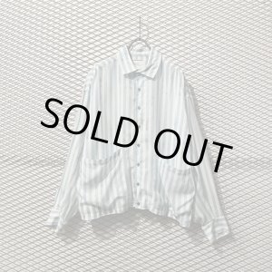 画像: SHAREEF - Striped Rayon Shirt Jacket