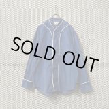 画像: UMIT BENAN - Corduroy Baseball Shirt (Blue)