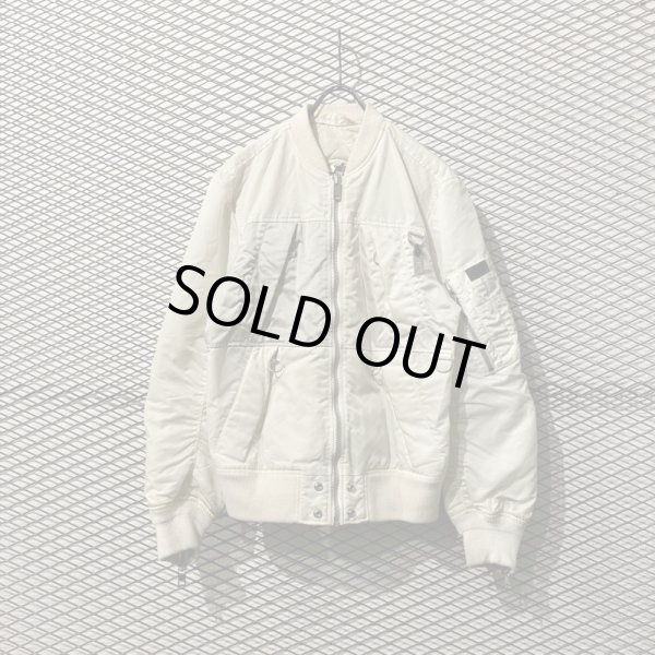 画像1: DIESEL - Rebuilding Bomber Jacket (White)  (1)