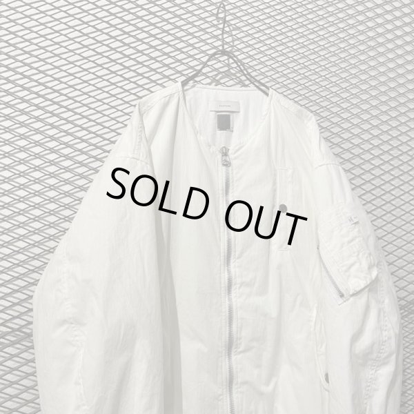 画像2: FACETASM - Nocollar Bomber Jacket (White) (2)