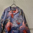 画像4: DOUBLE RAINBOUU - Peacock Open Collar Shirts (4)