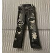 画像1: TORNADO MART - Damage & Repair Flared Denim Pants (1)