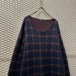 画像2: UNDER COVER - Cut-off Tartan Check Knit  (2)