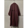 画像6: Used - Over Trench Coat (Burgundy) (6)