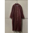 画像1: Used - Over Trench Coat (Burgundy) (1)