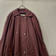 画像4: Used - Over Trench Coat (Burgundy) (4)