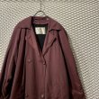 画像5: Used - Over Trench Coat (Burgundy) (5)