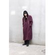 画像7: Used - Over Trench Coat (Burgundy) (7)