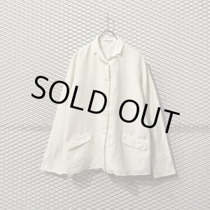 画像: JIL SANDER - Open Collar Linen Shirt