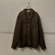 画像1: SUNSEA - Open Collar Shirt (Brown) (1)