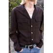 画像10: SUNSEA - Open Collar Shirt (Brown) (10)