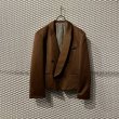 画像2: Used - Double Shawl Collar Setup (Brown) (2)