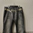 画像4: TORNADO MART -  Snake Lace-up Flared Denim Pants  (4)