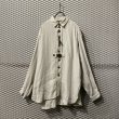 画像1: Used - Linen Design Long Jacket (1)