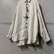 画像3: Used - Linen Design Long Jacket (3)
