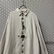 画像4: Used - Linen Design Long Jacket (4)