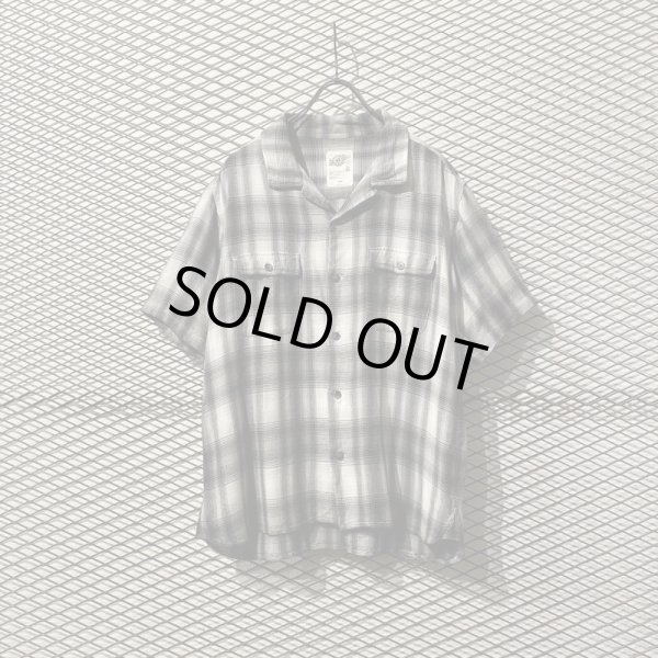 画像1: BAL - Shadow Check Open Collar Shirt (1)