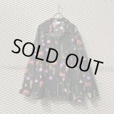 画像: Used - Flower Open Collar Rayon Shirt