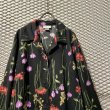 画像4: Used - Flower Open Collar Rayon Shirt (4)