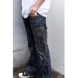 画像10: TORNADO MART - Lace-up Flared Denim Pants (10)