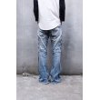 画像8: TORNADO MART - Lace-up Flared Denim Pants (8)