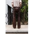 画像8: TORNADO MART - Cow Leather Flared Pants (8)