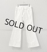 画像: TORNADO MART - Flare Denim Pants (White)