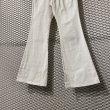 画像3: TORNADO MART - Flare Denim Pants (White) (3)