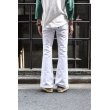 画像8: TORNADO MART - Flare Denim Pants (White) (8)