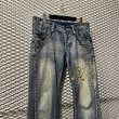 画像2: TORNADO MART - Embroidery Flared Denim Pants (2)