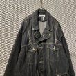 画像2: FACETASM - Big Denim Rading Jacket (Black) (2)